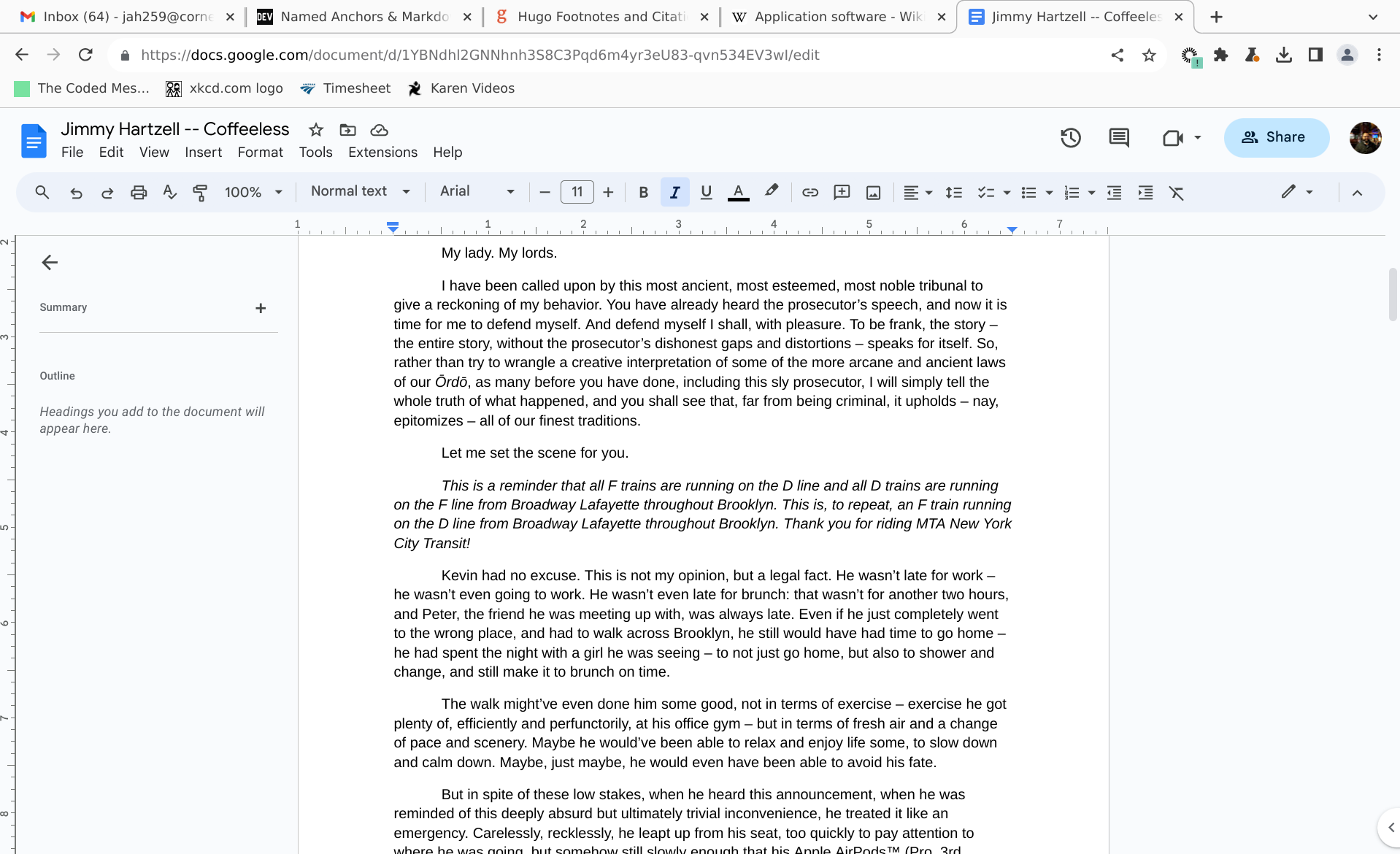 Google Docs Screenshot