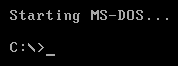 Starting MS-DOS…